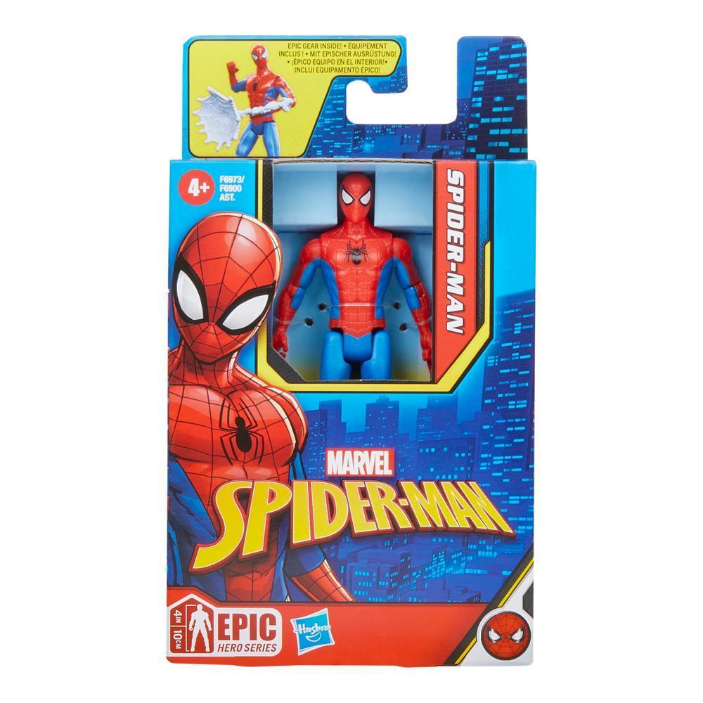 Marvel Spider-Man Epic Hero Series, figurine articulée Spider-Man classique de 10 cm product thumbnail 1