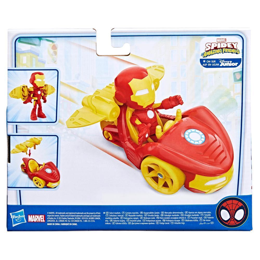 Marvel Spidey et ses Amis Extraordinaires, coffret Bolide Iron Man, figurine, véhicule et accessoire product thumbnail 1