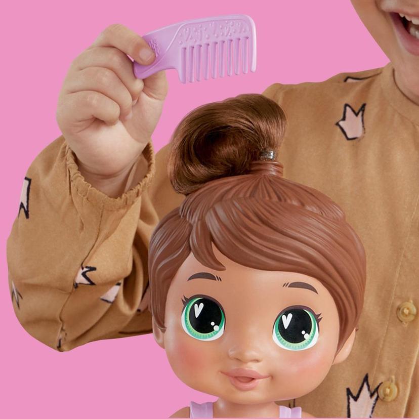 Baby Alive, poupée Sophia Sparkle L'heure du shampooing, cheveux bruns, jouet de bain product image 1