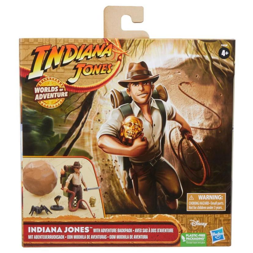 Indiana Jones Worlds of Adventure, figurine Indiana Jones avec sac à dos d'aventure, (6 cm) product image 1