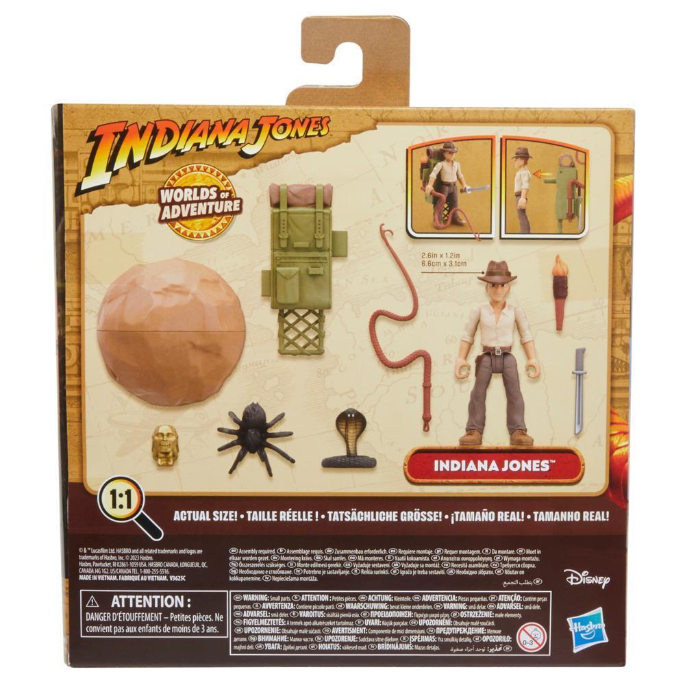 Indiana Jones Worlds of Adventure, figurine Indiana Jones avec sac à dos d'aventure, (6 cm) product thumbnail 1