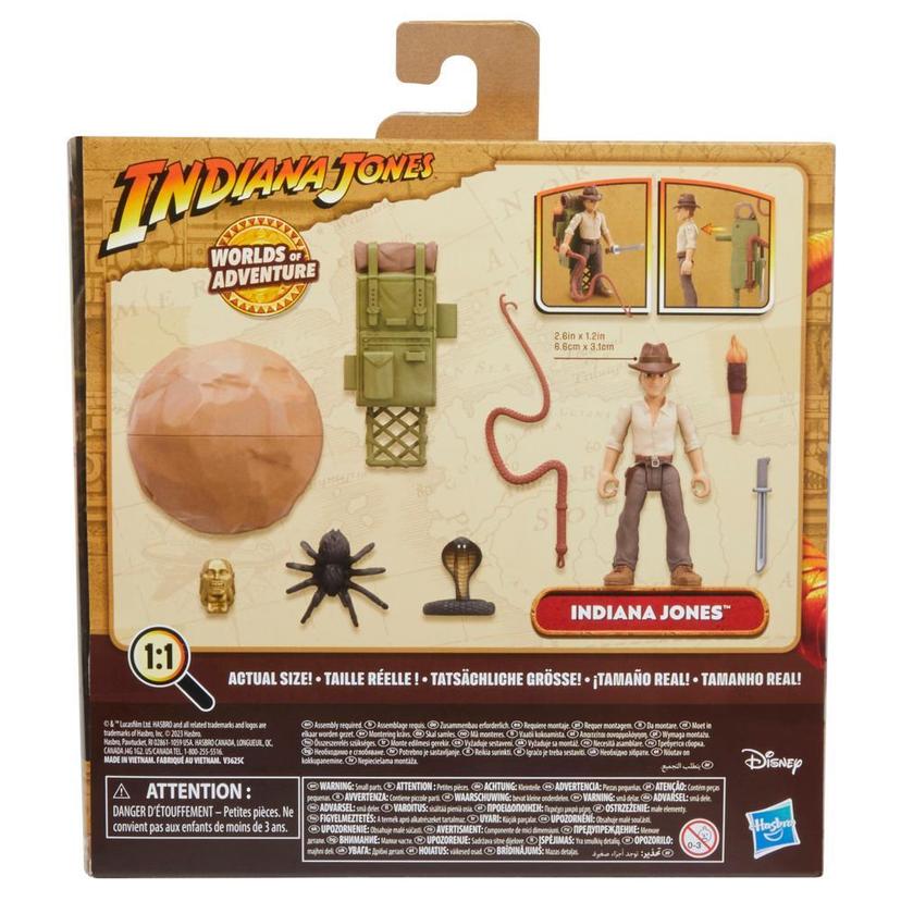 Indiana Jones Worlds of Adventure, figurine Indiana Jones avec sac à dos d'aventure, (6 cm) product image 1