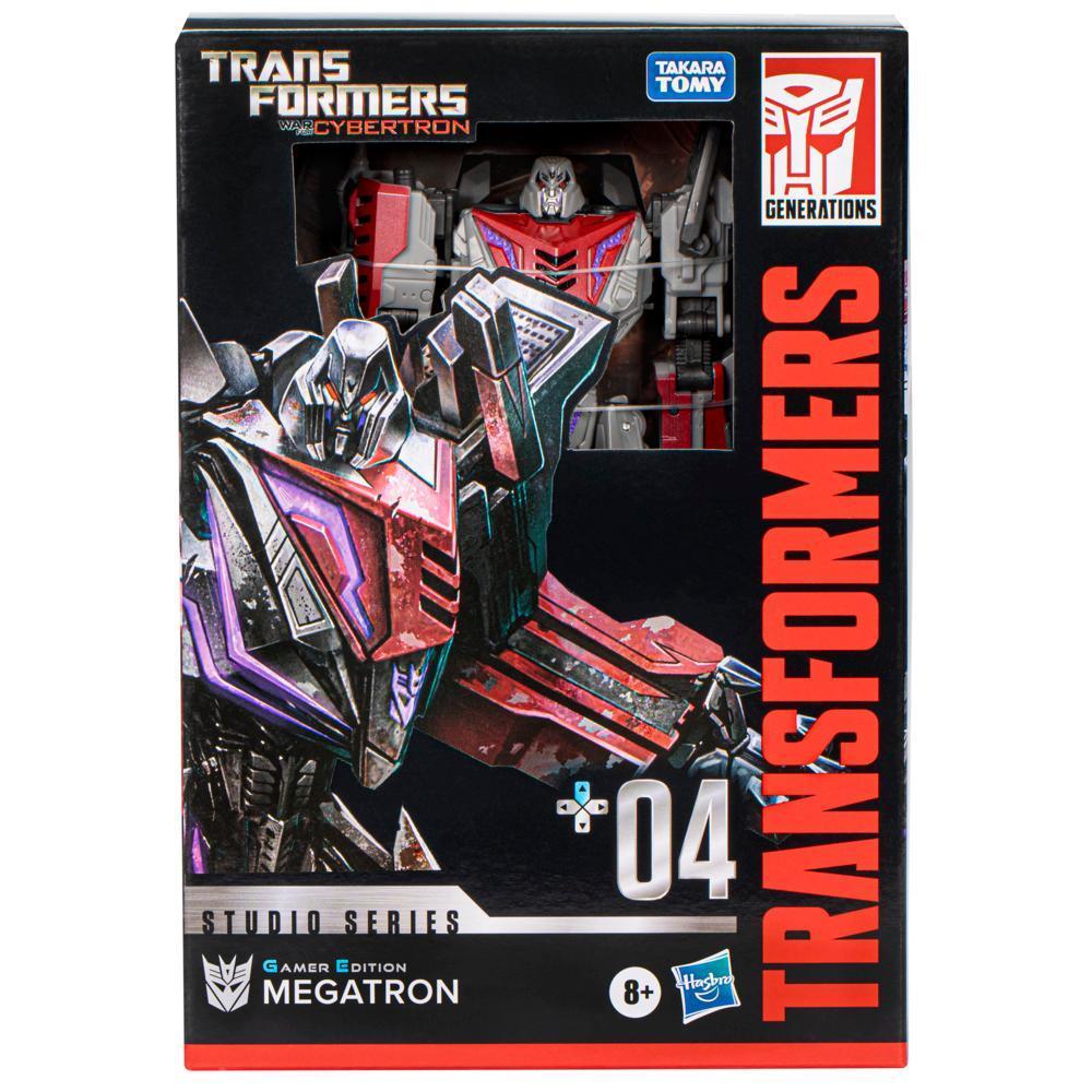 Transformers Generations Studio Series figurine 04 Gamer Edition Megatron classe Voyageur à conversion de 16,5 cm product thumbnail 1