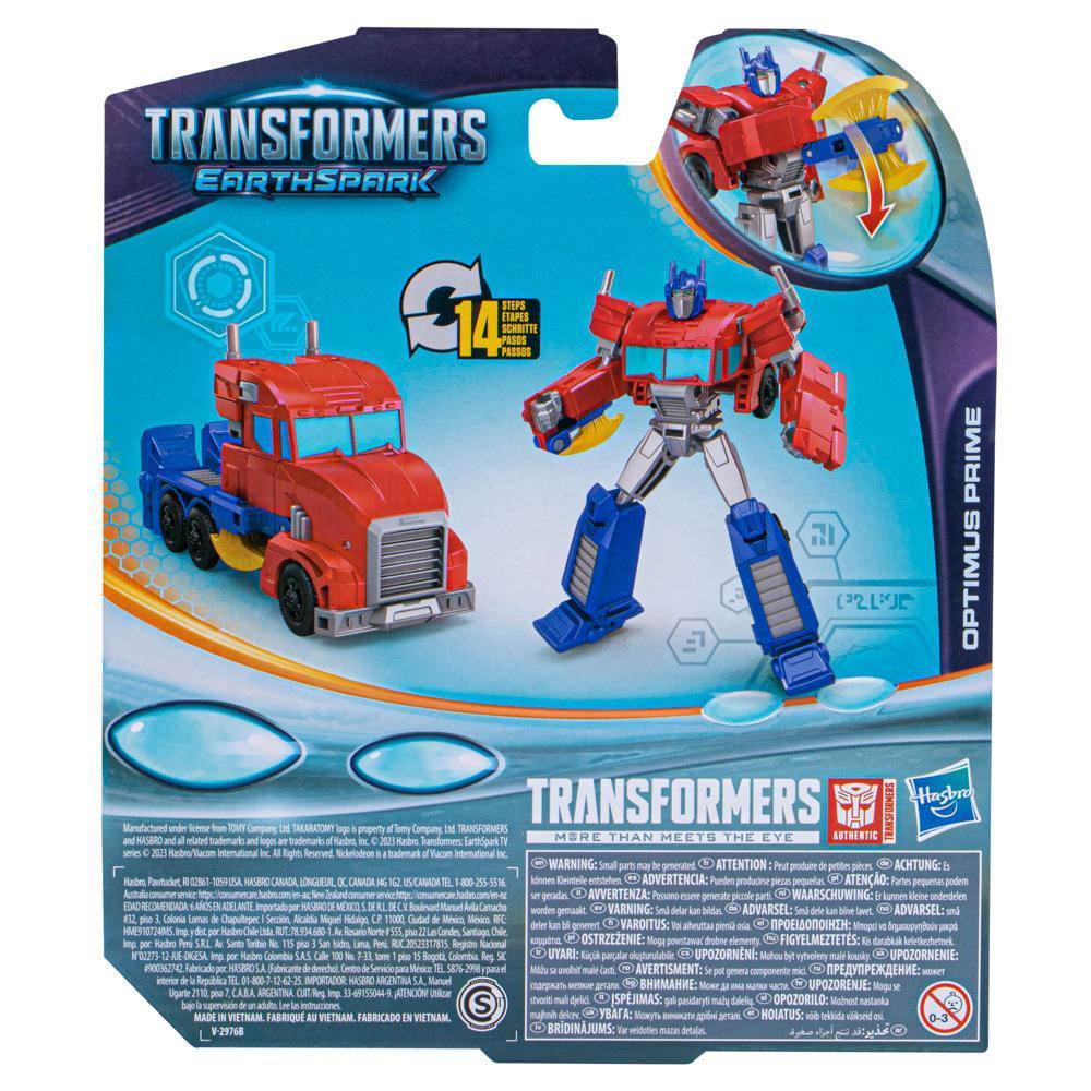 Transformers EarthSpark, figurine articulée Optimus Prime de classe Guerrier product thumbnail 1