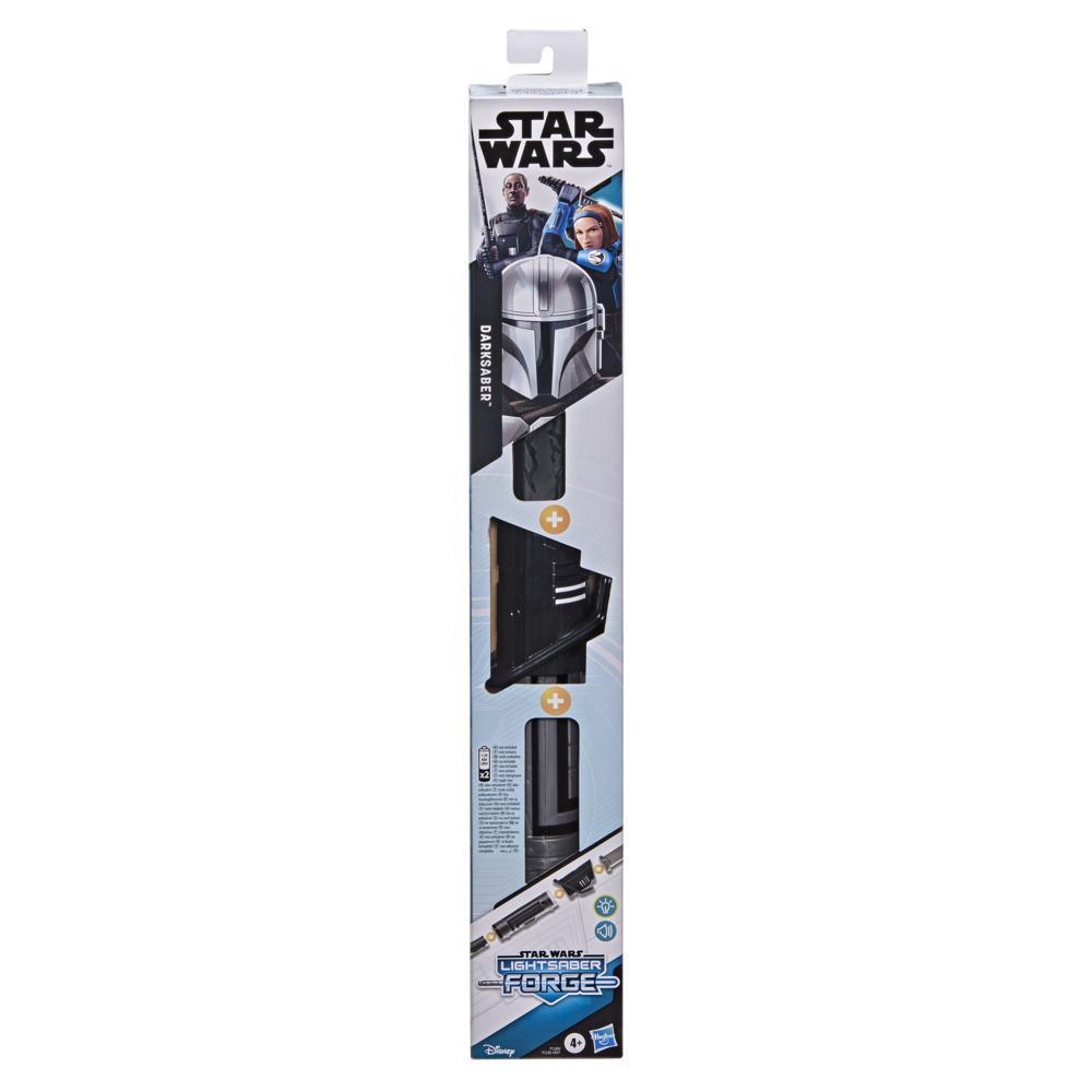 Star Wars Lightsaber Forge, Darksaber à lame noire extensible, jouet de déguisement personnalisable product thumbnail 1