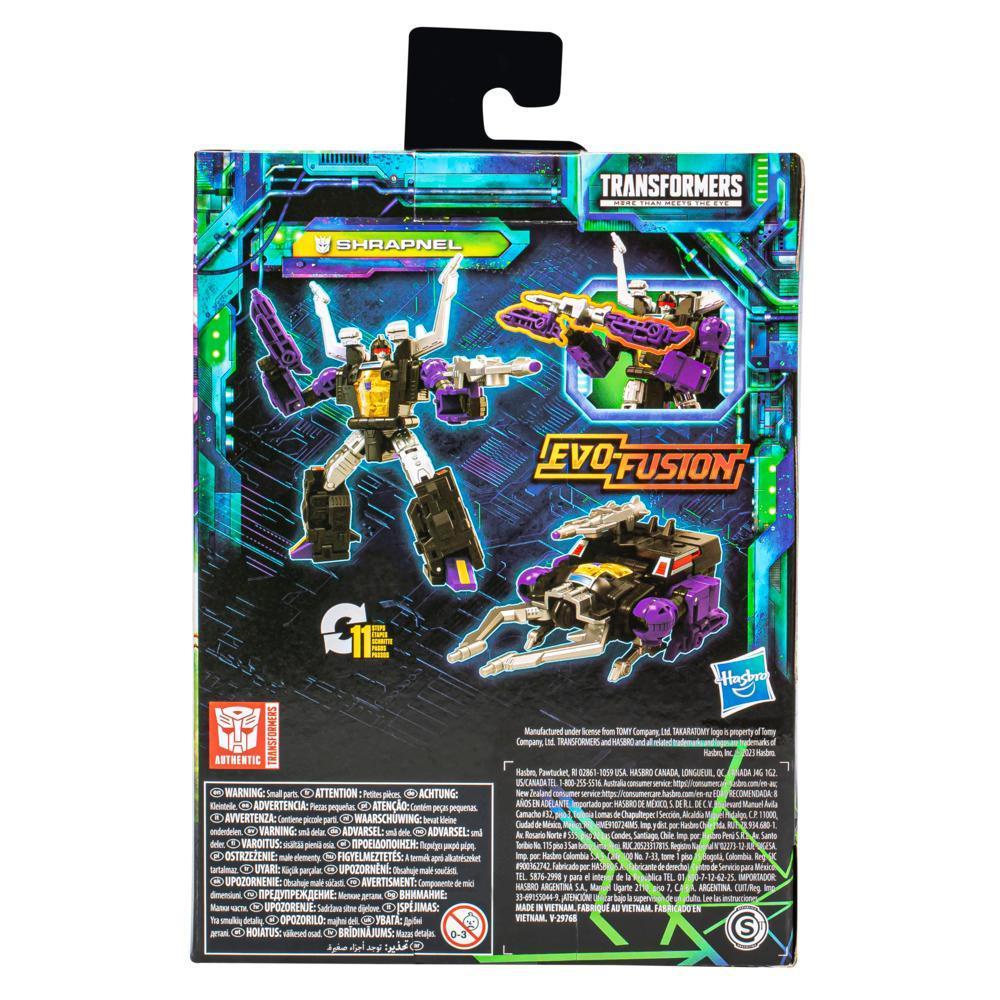 Transformers Generations Legacy Evolution, figurine à conversion Shrapnel classe Deluxe de 14 cm product thumbnail 1