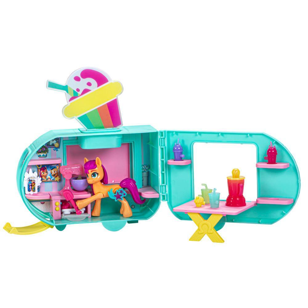 My Little Pony, coffret Sunny Starscout Camion de smoothies, jouet pour filles et garçons product thumbnail 1