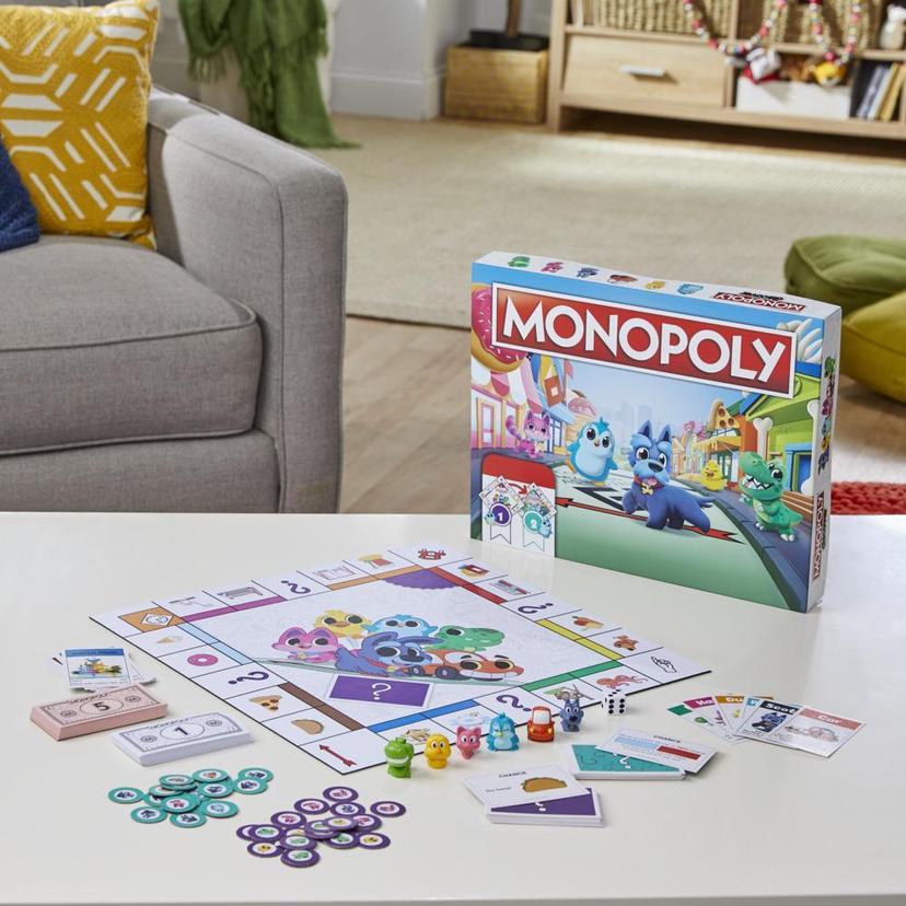Monopoly Découverte, jeu de plateau pour enfants, dès 4 ans, plateau réversible, outils pédagogiques pour jouer en famille product image 1