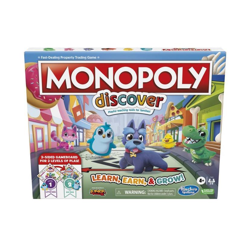 Monopoly Découverte, jeu de plateau pour enfants, dès 4 ans, plateau réversible, outils pédagogiques pour jouer en famille product image 1