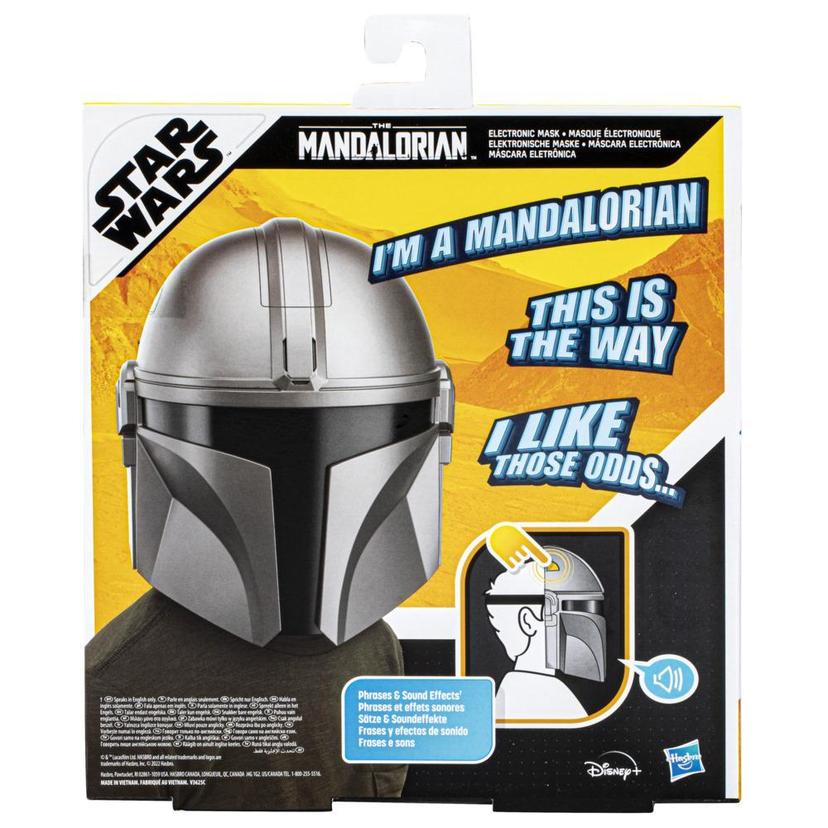 Star Wars Masque électronique The Mandalorian, déguisement The Mandalorian pour enfants, avec sons et phrases, dès 5 ans product image 1
