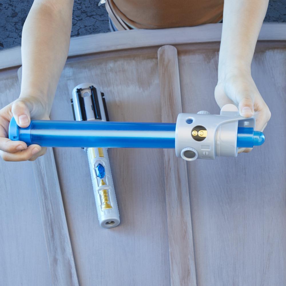 Star Wars Lightsaber Forge, Sabre laser électronique de Luke Skywalker à lame bleue extensible, déguisement personnalisable product thumbnail 1