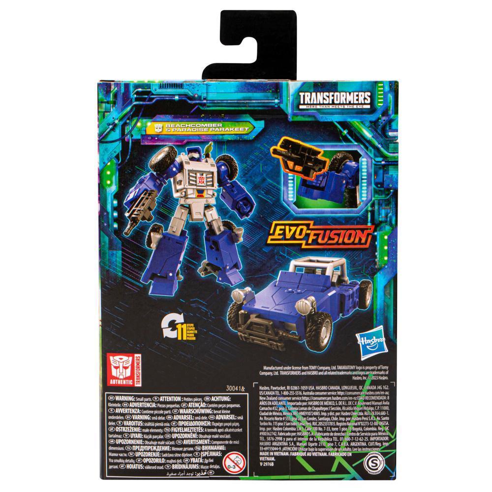 Transformers Generations Legacy Evolution, figurines convertibles Beachcomber et Paradise Parakeet Deluxe de 14 cm product thumbnail 1