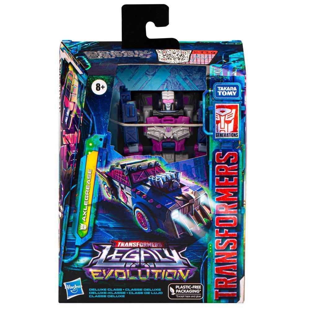 Transformers Generations Legacy Evolution, figurine Axlegrease classe Deluxe à conversion de 14 cm, classe Deluxe product thumbnail 1