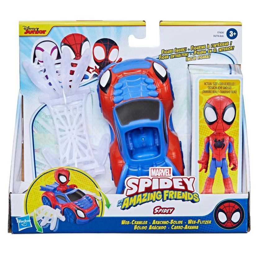 Marvel Spidey et ses Amis Extraordinaires, coffret Arachno-bolide, figurine Spidey, véhicule et accessoire product image 1