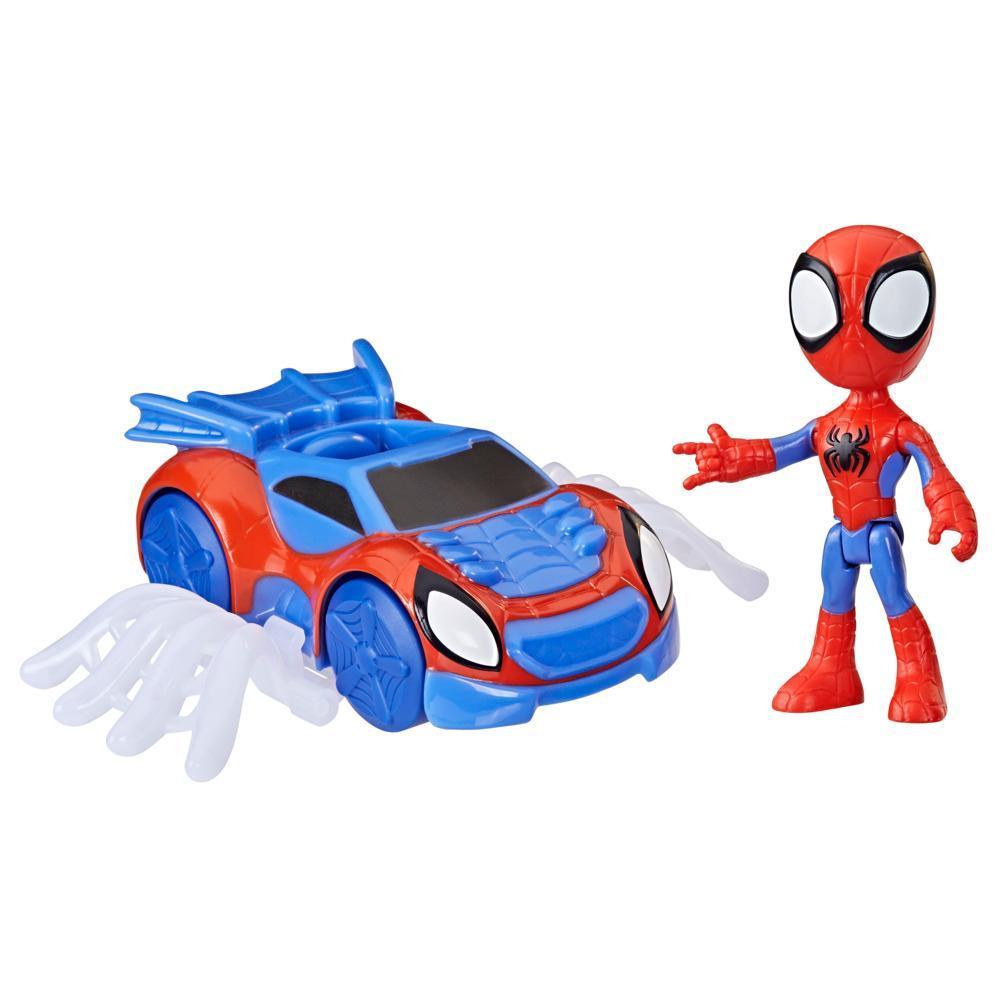 Marvel Spidey et ses Amis Extraordinaires, coffret Arachno-bolide, figurine Spidey, véhicule et accessoire product thumbnail 1
