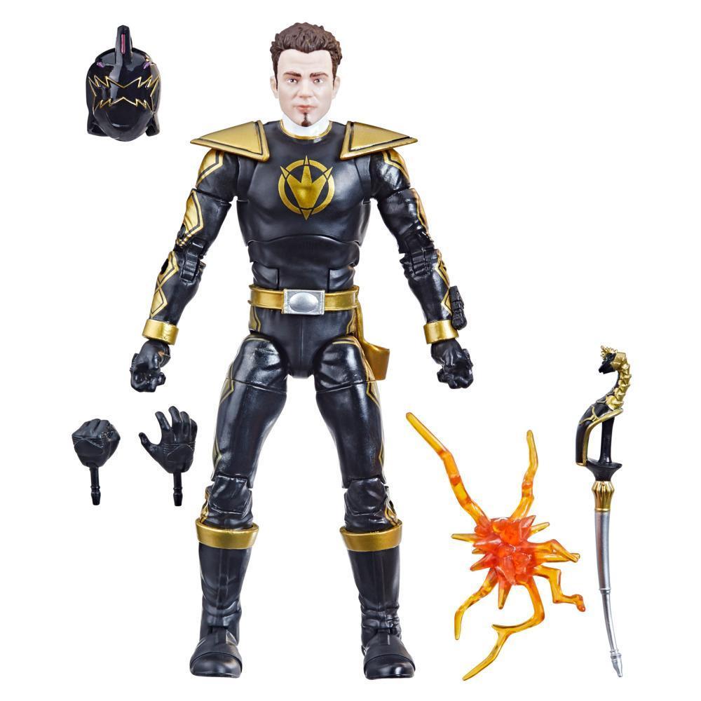 Power Rangers Lightning Collection, Dino Tonnerre Ranger Noir, figurine articulée premium de 15 cm de collection, accessoires product thumbnail 1