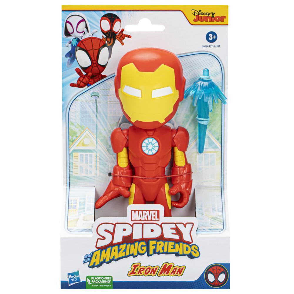 Marvel Spidey Spidey et ses Amis Extraordinaires, figurine de super-héros format géant Iron Man pour enfants, dès 3 ans product thumbnail 1