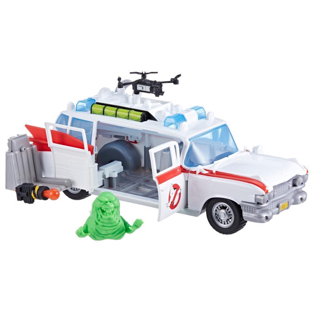 Ghostbusters Ecto-1 Poursuite et piège, voiture avec Slimer Grand frisson avec technologie Ecto-Stretch, jouets Ghostbusters, à partir de 4 ans product thumbnail 1