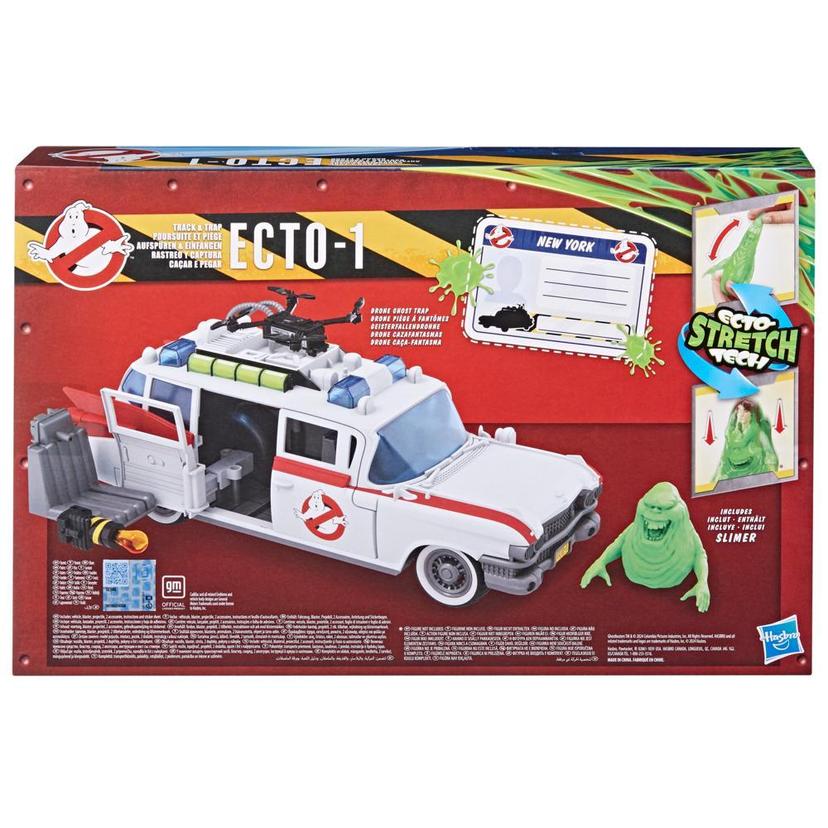 Ghostbusters Ecto-1 Poursuite et piège, voiture avec Slimer Grand frisson avec technologie Ecto-Stretch, jouets Ghostbusters, à partir de 4 ans product image 1