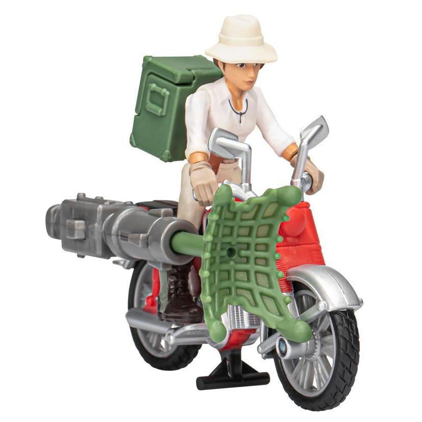 Indiana Jones Worlds of Adventure, Helena Shaw avec moto, figurine et véhicule (échelle 6 cm) product image 1