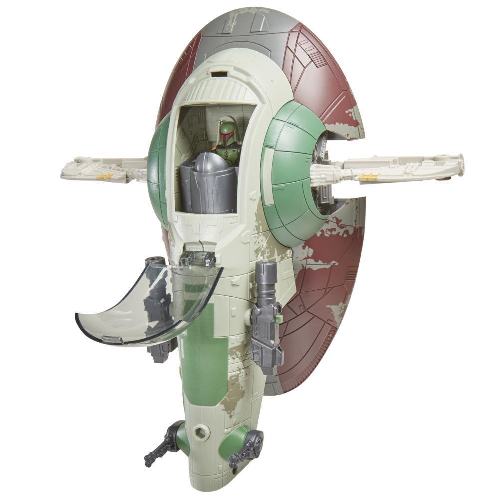 Star Wars Mission Fleet, Attaque de vaisseau stellaire, Boba Fett et vaisseau, figurine et véhicule product thumbnail 1