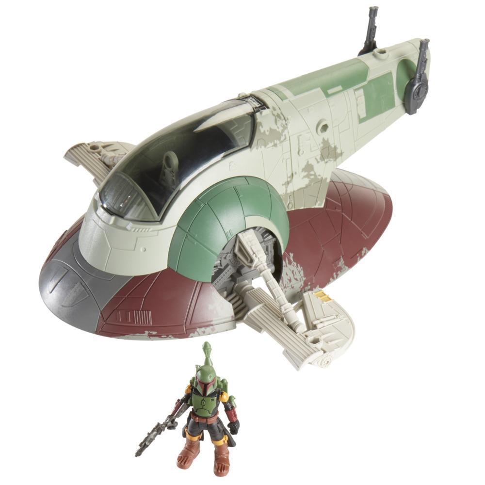 Star Wars Mission Fleet, Attaque de vaisseau stellaire, Boba Fett et vaisseau, figurine et véhicule product thumbnail 1