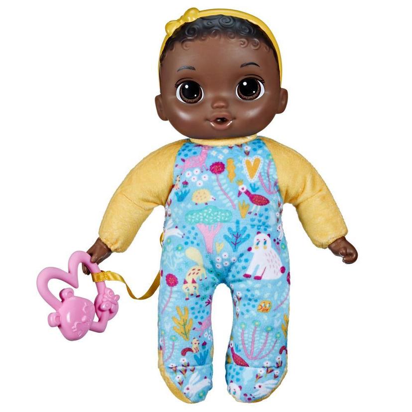 Baby Alive Soft 'n Cute, cheveux noirs, première poupée de bébé, lavable au corps souple, 28 cm, pour jeunes enfants, dès 18 mois, product image 1