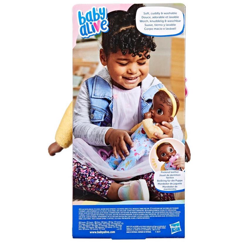 Baby Alive Soft 'n Cute, cheveux noirs, première poupée de bébé, lavable au corps souple, 28 cm, pour jeunes enfants, dès 18 mois, product image 1