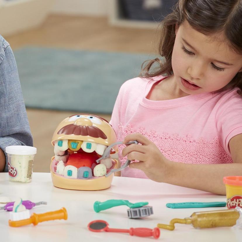 Play-Doh Cabinet dentaire pour enfants avec 8 pots de pâte à modeler atoxique aux couleurs assorties, dès 3 ans product image 1