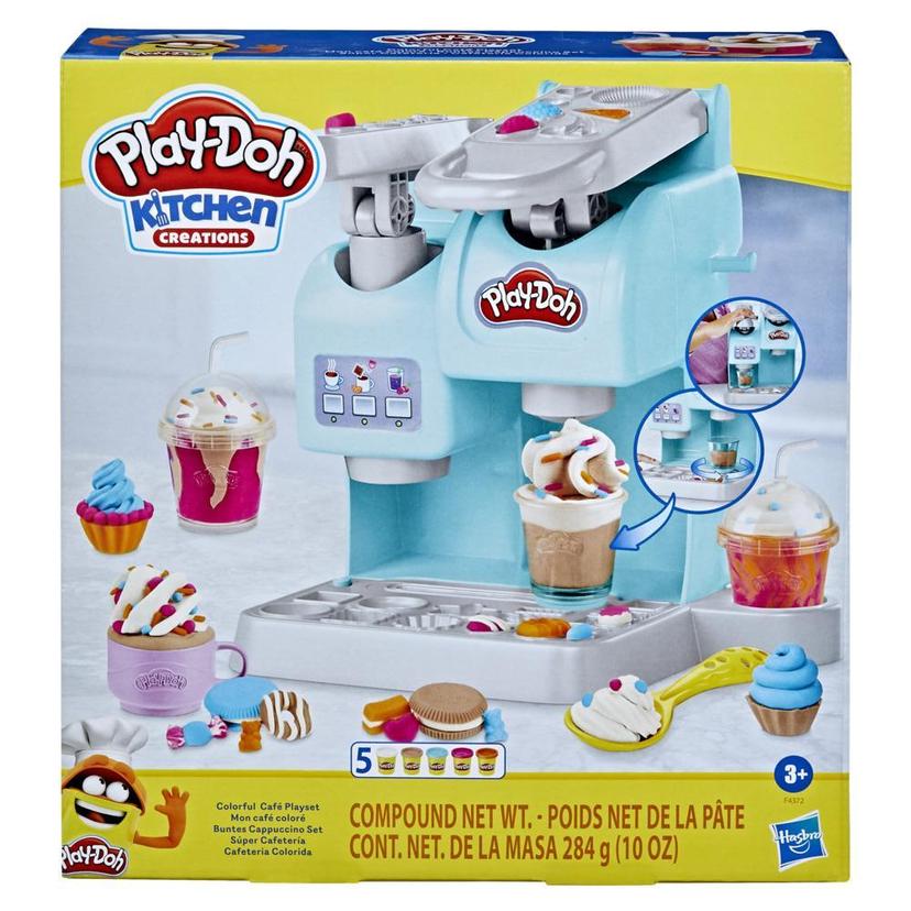 Play-Doh Kitchen Creations Mon café coloré, jouet culinaire sur le thème du café avec 5 couleurs de pâte à modeler product image 1