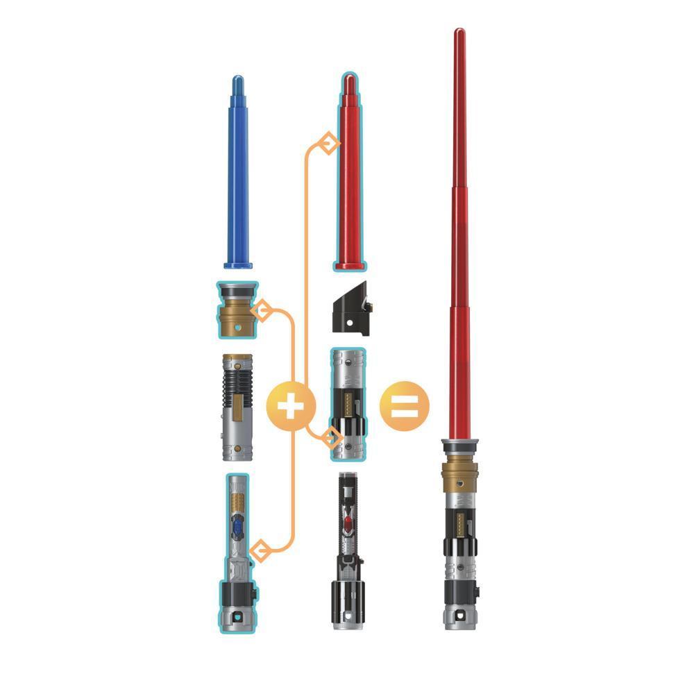 Star Wars Lightsaber Forge, Sabre laser électronique d'Obi-Wan Kenobi à lame bleue, jouet de déguisement personnalisable, pour enfants, dès 4 ans product thumbnail 1