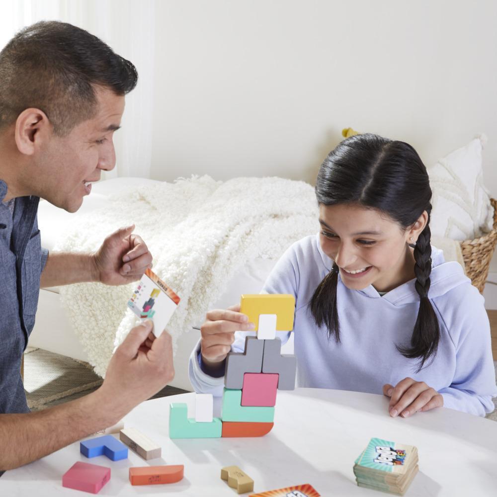 Jenga Maker, tour d'empilage avec blocs en bois massif véritable, jeu pour enfants, à partir de 8 ans, pour 2 à 6 joueurs product thumbnail 1