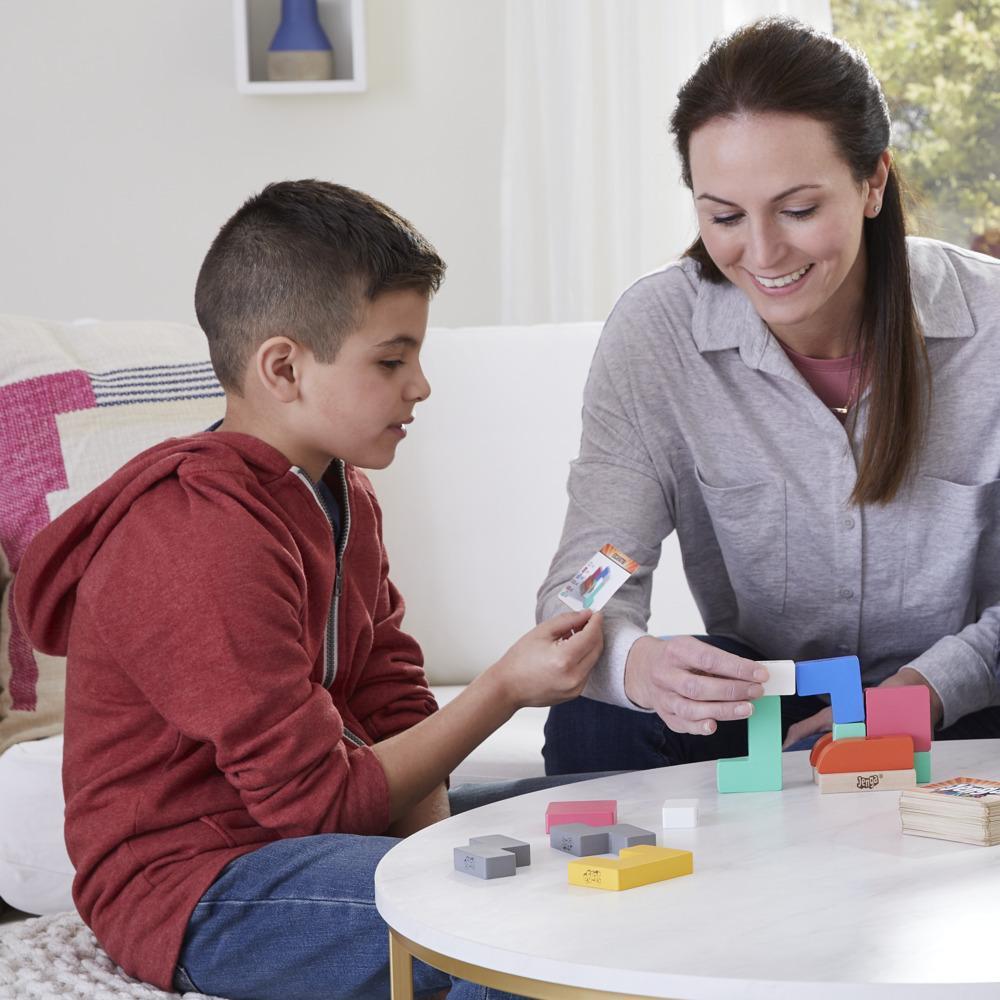 Jenga Maker, tour d'empilage avec blocs en bois massif véritable, jeu pour enfants, à partir de 8 ans, pour 2 à 6 joueurs product thumbnail 1