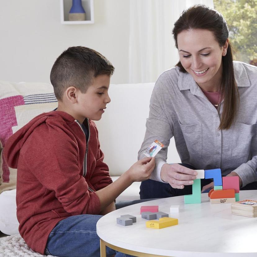 Jenga Maker, tour d'empilage avec blocs en bois massif véritable, jeu pour enfants, à partir de 8 ans, pour 2 à 6 joueurs product image 1