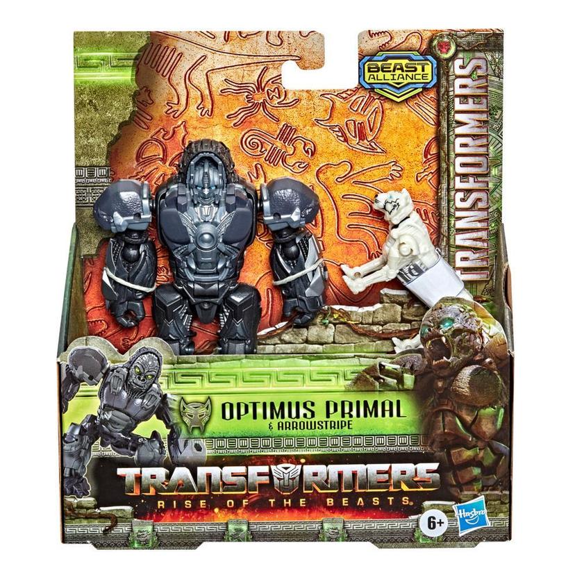 Transformers: Rise of the Beasts, pack de 2 figurines Beast Alliance Beast Weaponizers avec Optimus Primal, dès 6 ans, échelle 12,5 cm product image 1