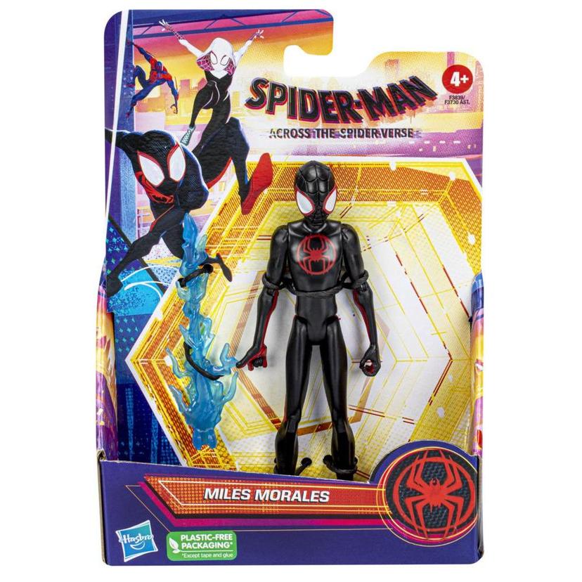 Marvel Spider-Man: Across the Spider-Verse, figurine Miles Morales de 15 cm avec accessoire, pour enfants dès 4 ans product image 1