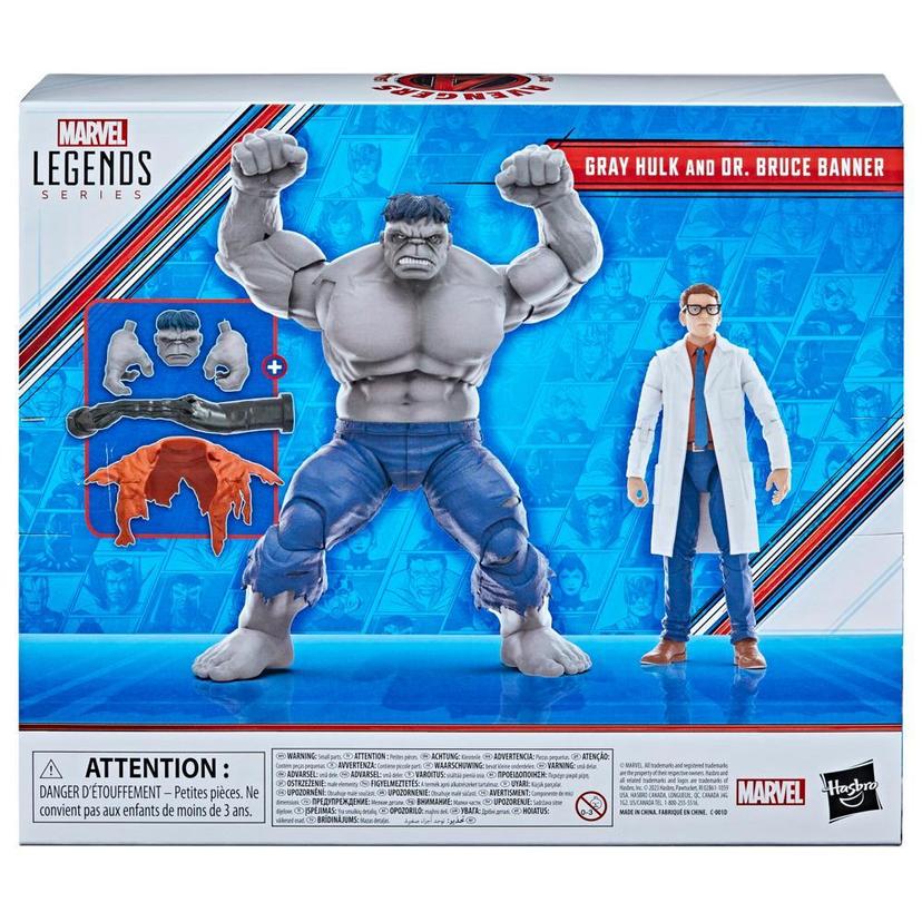 Hasbro Marvel Legends Series Gray Hulk et Dr Bruce Banner, figurines de 15 cm product image 1