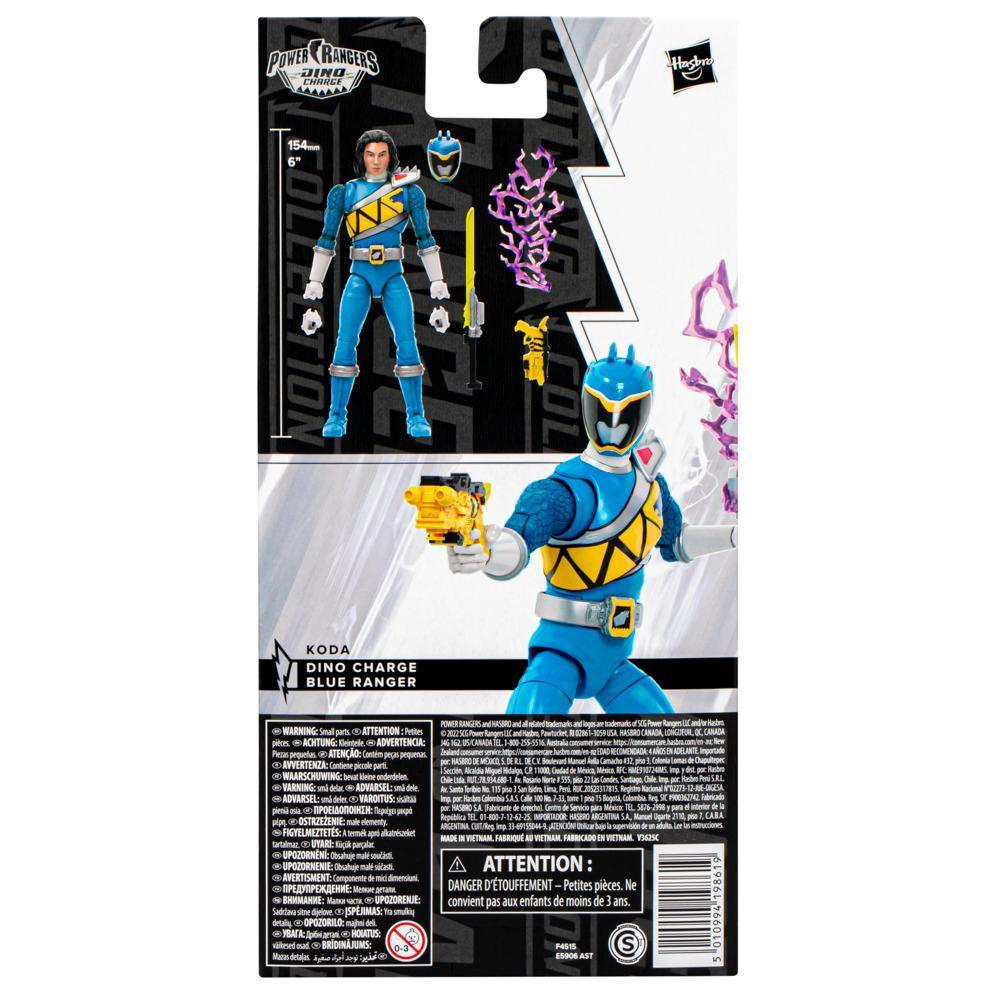 Power Rangers Lightning Collection, figurine de collection Ranger bleu Dino Charge de 15 cm product thumbnail 1
