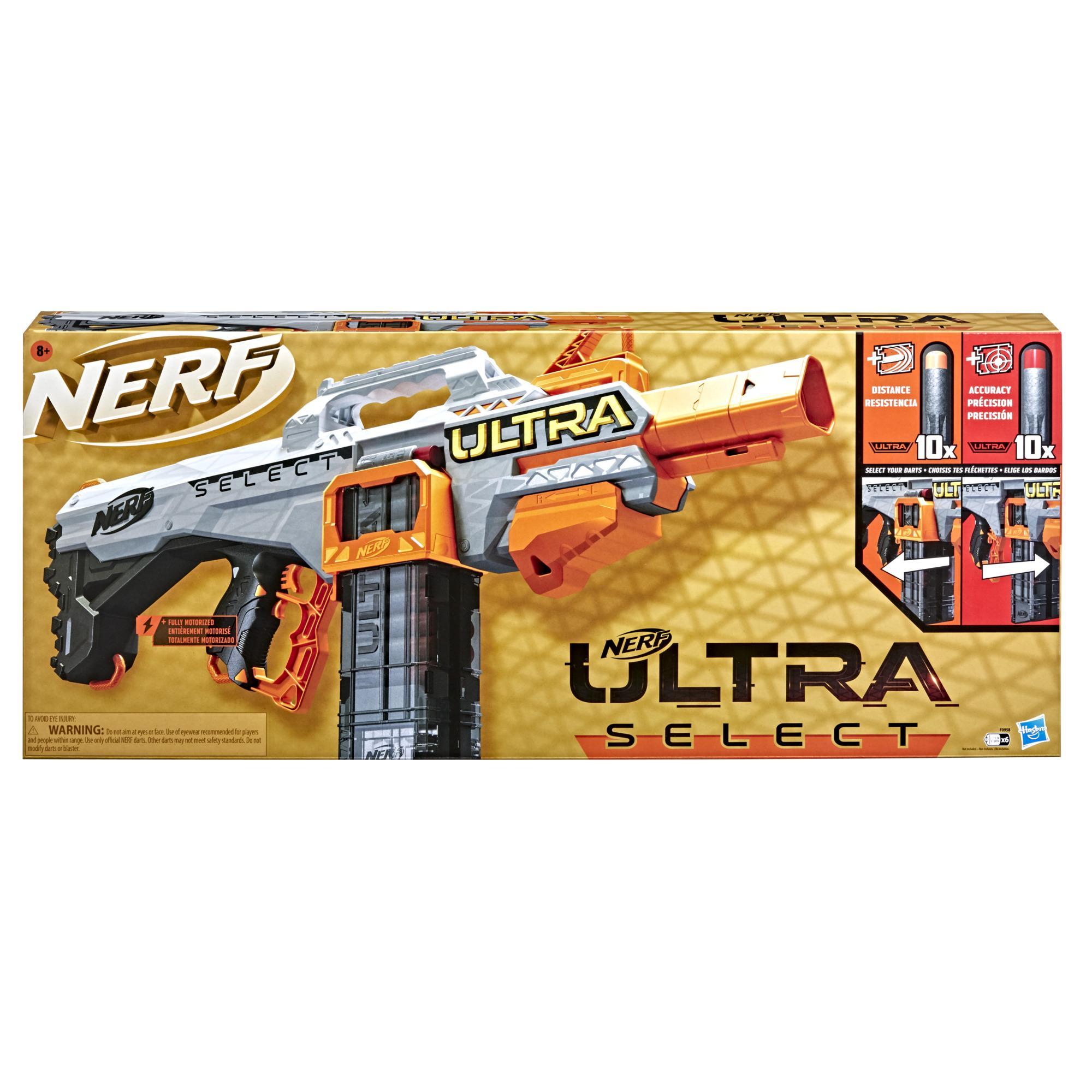 Blaster motorisé Nerf Ultra Select, tire de 2 façons, inclut chargeurs et fléchettes, fléchettes Nerf Ultra seulement product thumbnail 1