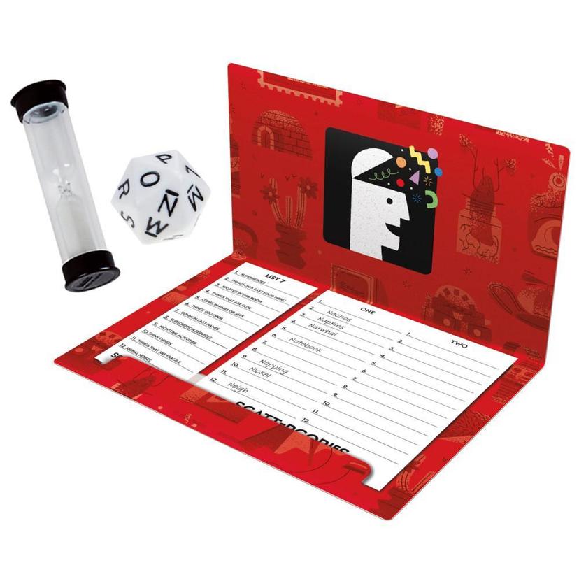 Jeu Scattergories classique, jeu de groupe pour ados et adultes, à partir de 13 ans, jeu de société pour 2 joueurs et plus product image 1