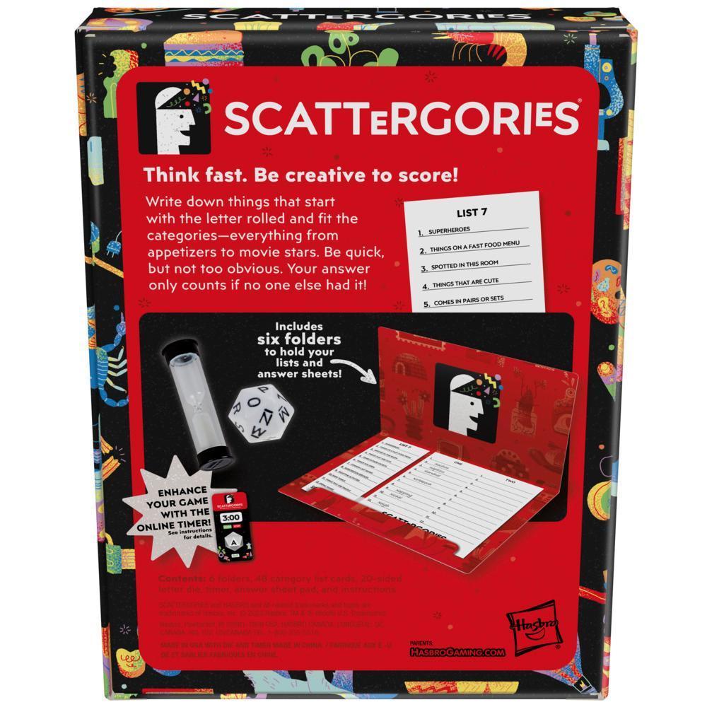 Jeu Scattergories classique, jeu de groupe pour ados et adultes, à partir de 13 ans, jeu de société pour 2 joueurs et plus product thumbnail 1