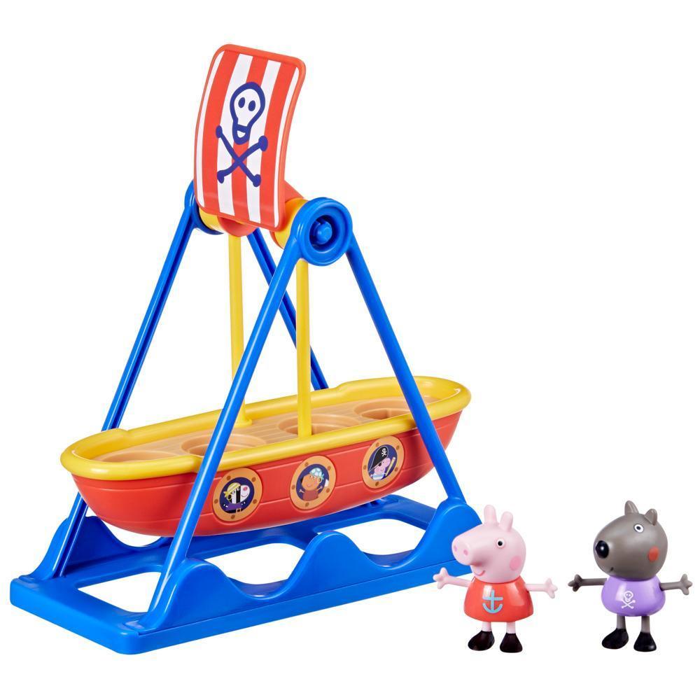 Peppa Pig Manège Bateau Pirate de Peppa, coffret avec 2 figurines, jouet préscolaire product thumbnail 1