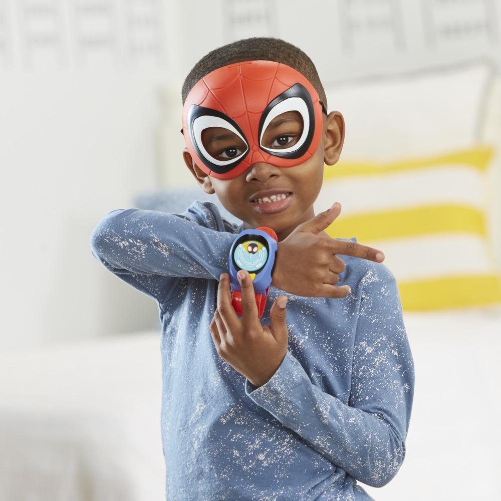 Marvel Spidey et ses Amis Extraordinaires Masque de Spidey avec transmetteur, pack de déguisement préscolaire, dès 3 ans product thumbnail 1