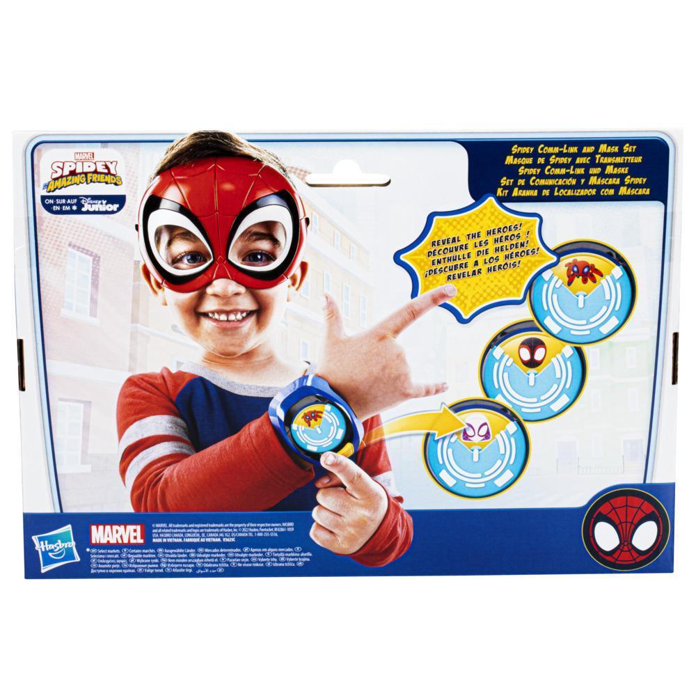 Marvel Spidey et ses Amis Extraordinaires Masque de Spidey avec transmetteur, pack de déguisement préscolaire, dès 3 ans product thumbnail 1