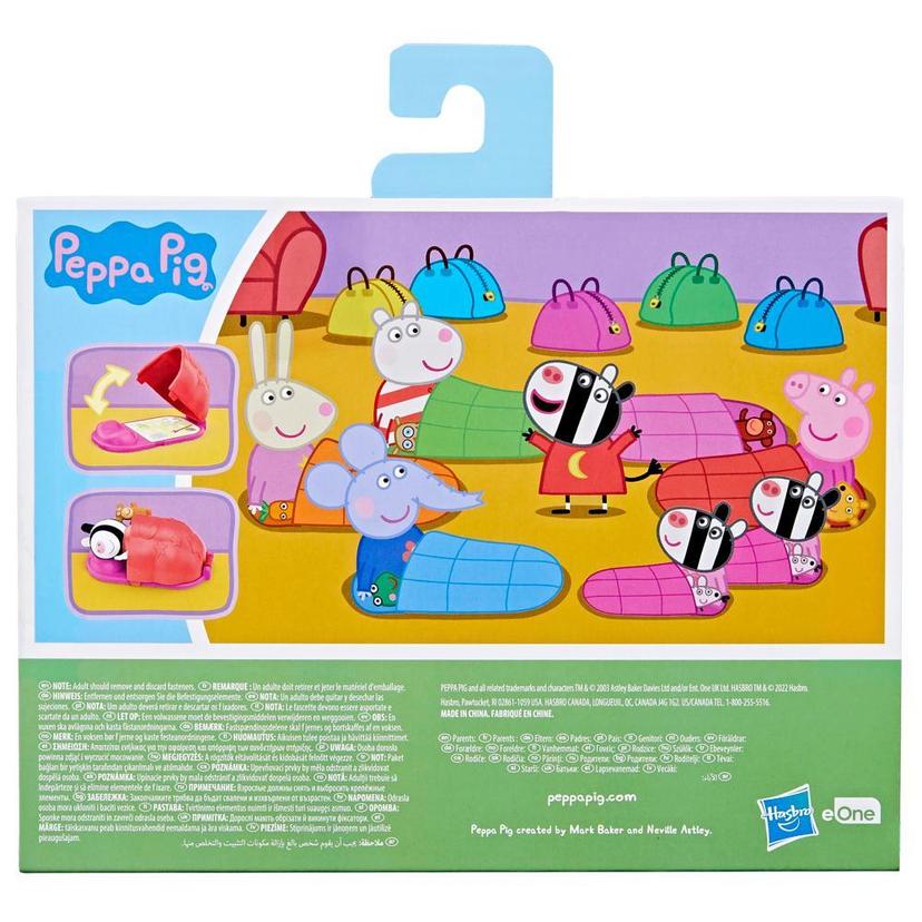 Peppa Pig, coffret Soirée pyjama de Peppa, 2 figurines et 3 accessoires thématiques, jouet préscolaire product image 1