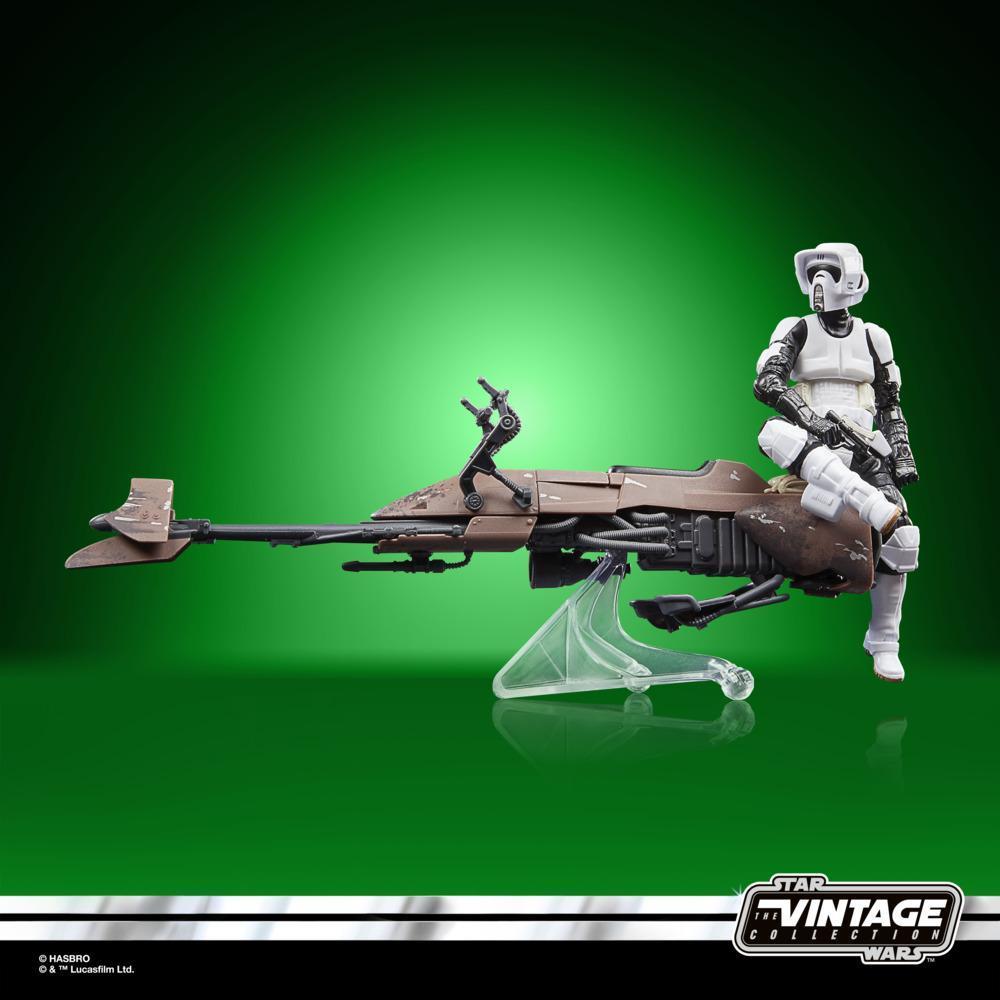 Star Wars The Vintage Collection, Speeder Bike, véhicule et figurine, échelle de 9,5 cm product thumbnail 1