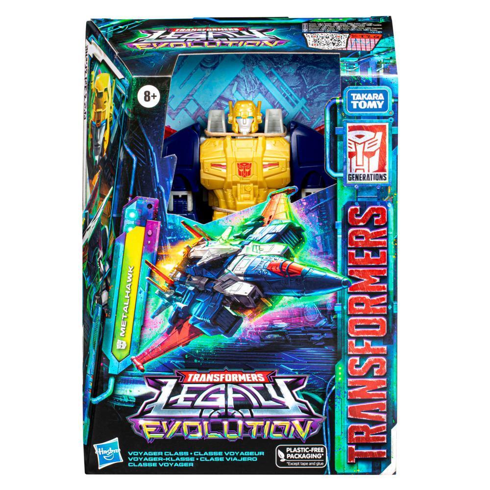 Transformers Generations Legacy Evolution, figurine à conversion Metalhawk classe Voyageur de 17,5 cm product thumbnail 1