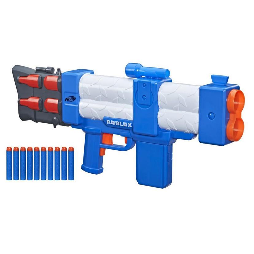 Nerf Roblox Arsenal, blaster motorisé Pulse Laser, 10 fléchettes Nerf, chargeur et code pour article virtuel dans le jeu product image 1