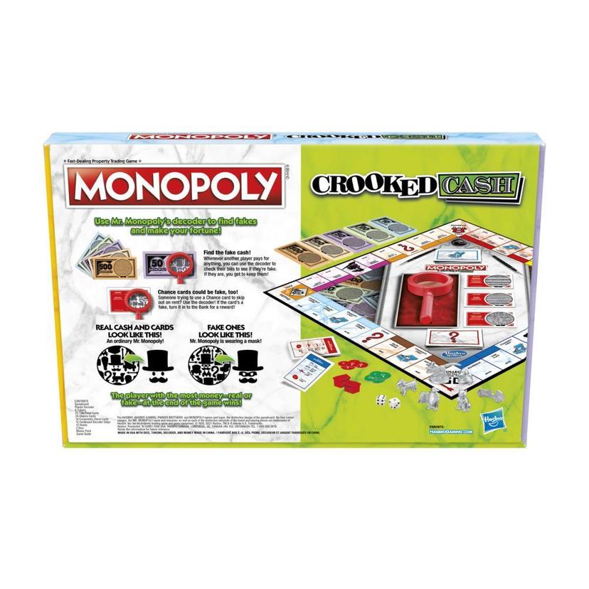 Monopoly Faux billets, jeu de plateau pour la famille et les enfants, à partir de 8 ans, inclut décodeur de M. Monopoly product image 1