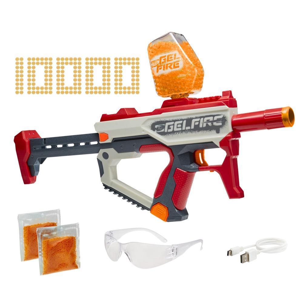 Nerf Pro Gelfire, blaster Mythic avec 10 000 billes Gelfire, chargeur-trémie, pile rechargeable product thumbnail 1